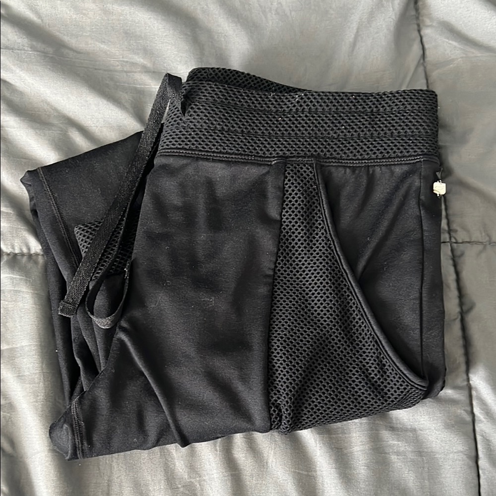 Fabletics Mesh Jogger Pants Black Size XS